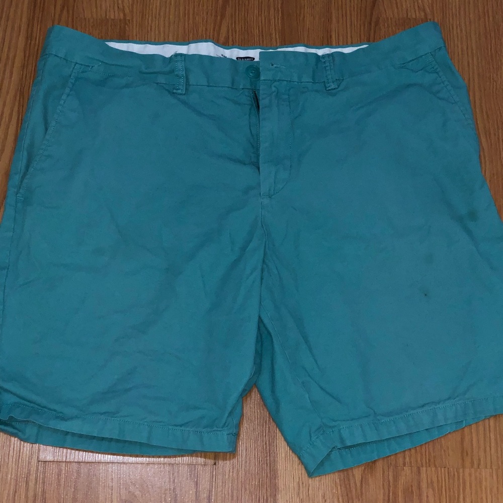 Men’s Size 40 Slim Old Navy Teal Shorts